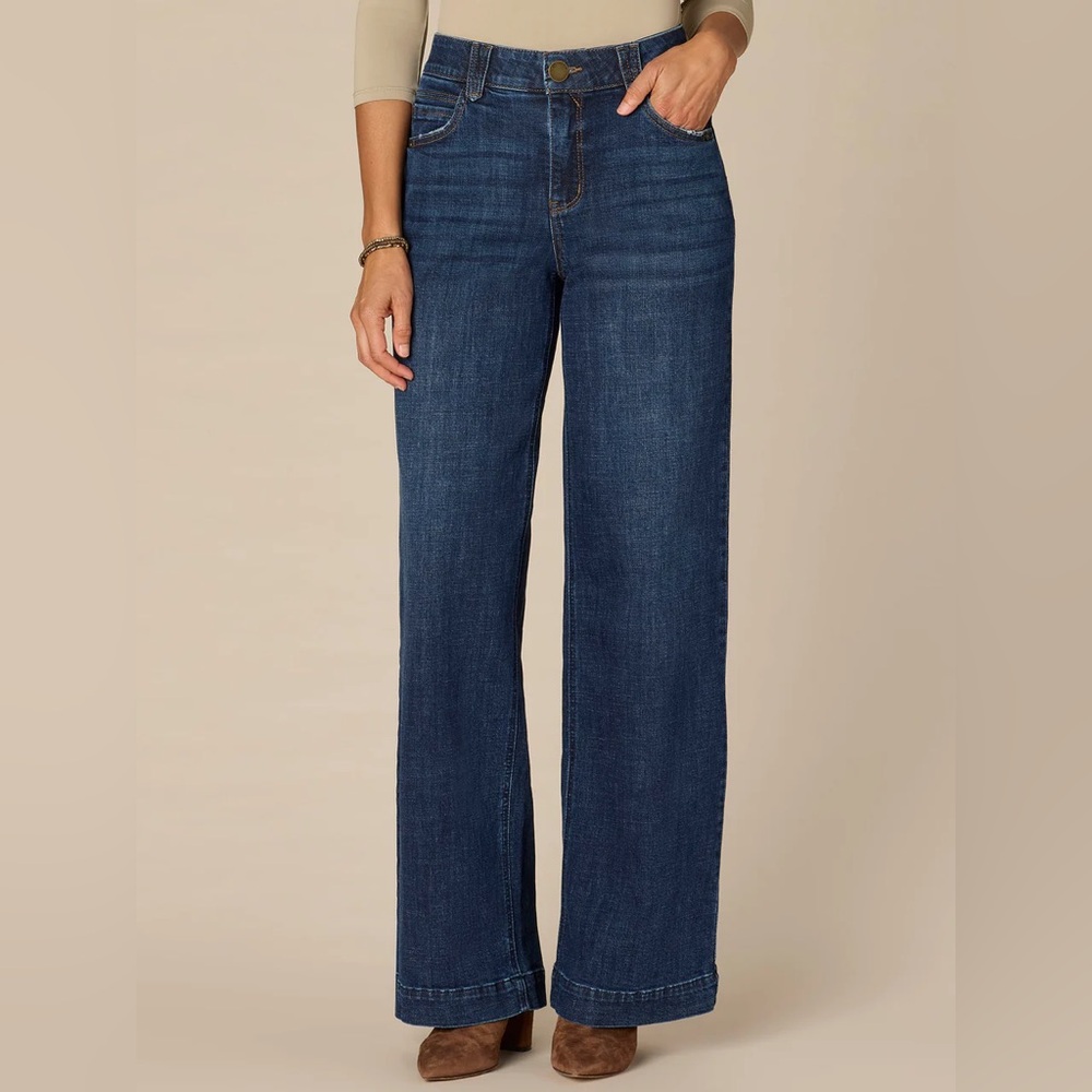 Wit & Wisdom   "Ab"solution® Sam High Rise Wide Leg Jeans in Indigo